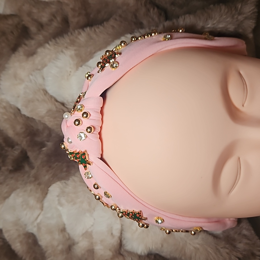 Holiday Cheer Headband | Pink Frost Edition - Picture 6 of 7